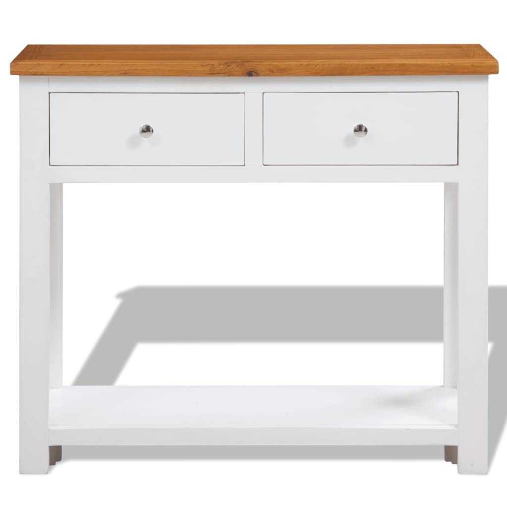 Solid Oak Wood Side Table F23564