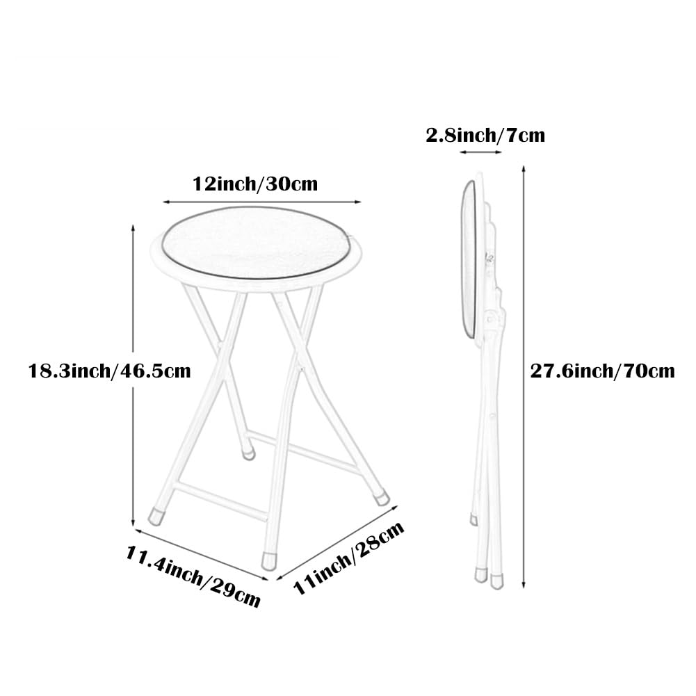 Folding Upholstered Barstool W328
