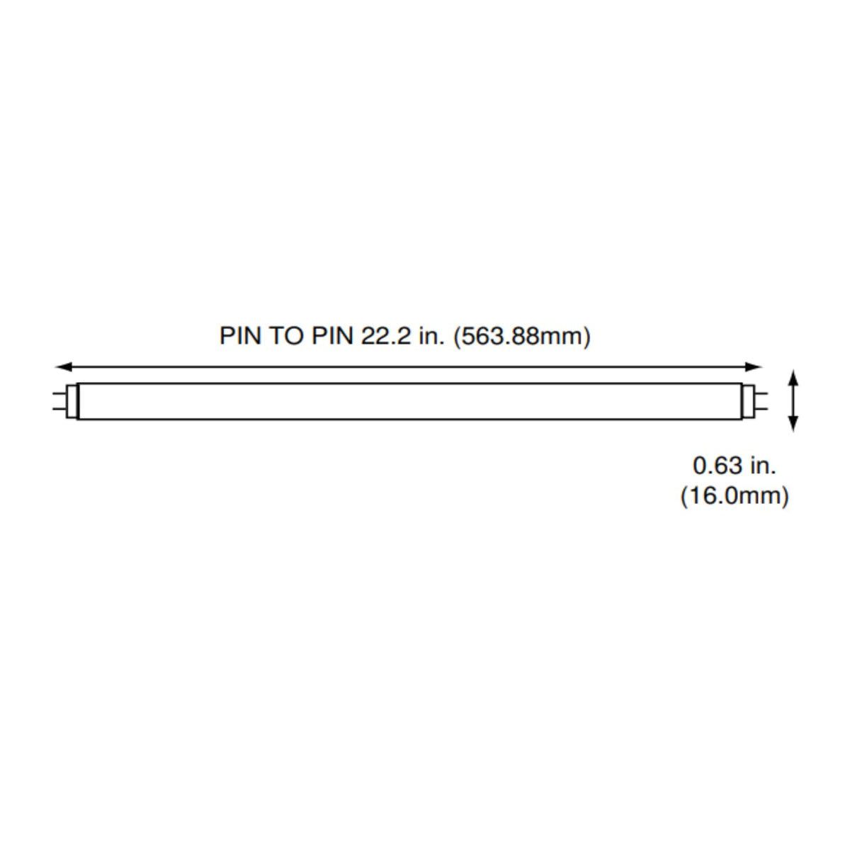 24 Inch 24W 4100K Cool White T5 Fluorescent Bulb Pack of 6 C8188