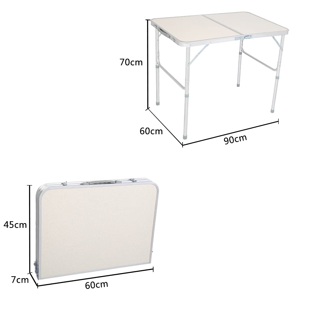3FT Aluminum Folding Table with Carrying Handle X839440