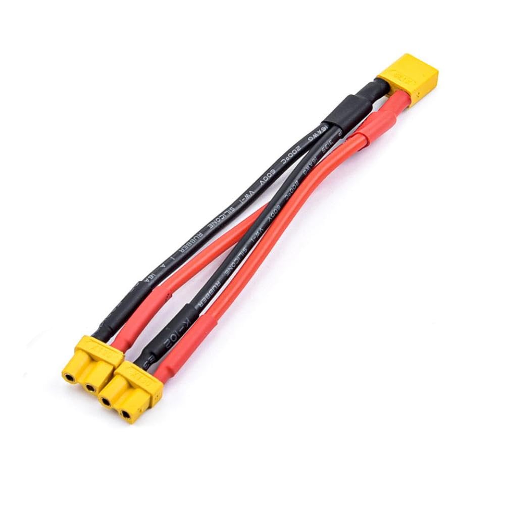 XT30 1 Male to 2 Female Parallel Wire 18AWG Q5286