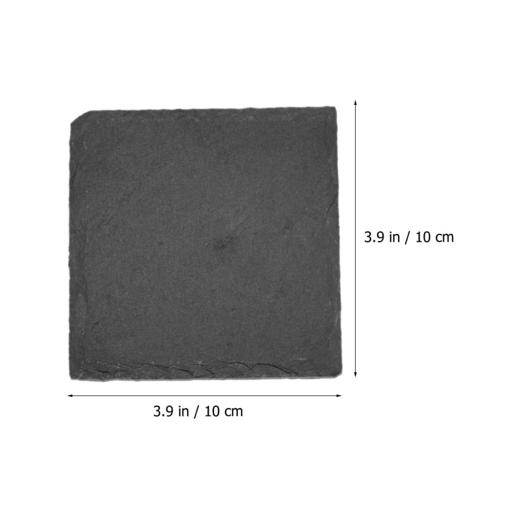 Natural Stone Drink Coasters 12 Pcs Square C1549