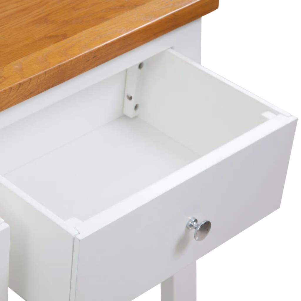 Solid Oak Wood Side Table F23564