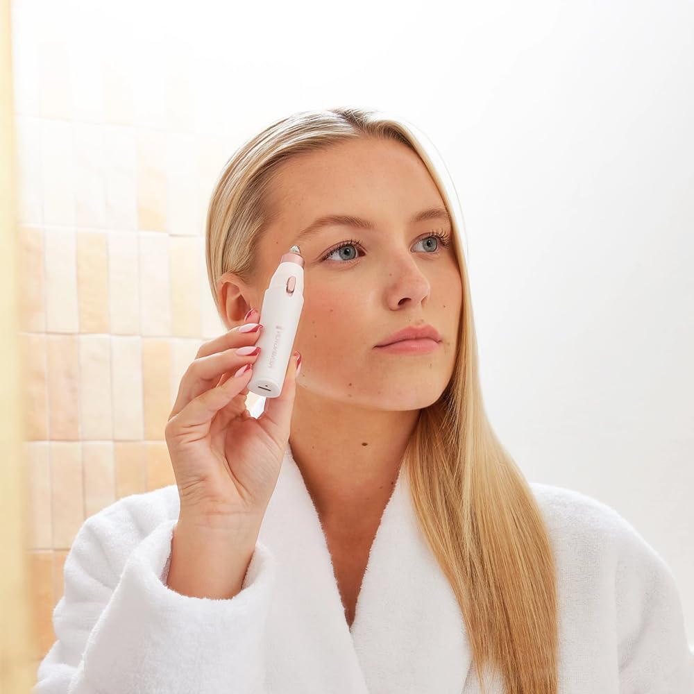 White 2-in-1 Waterproof Facial Hair Remover Q8171