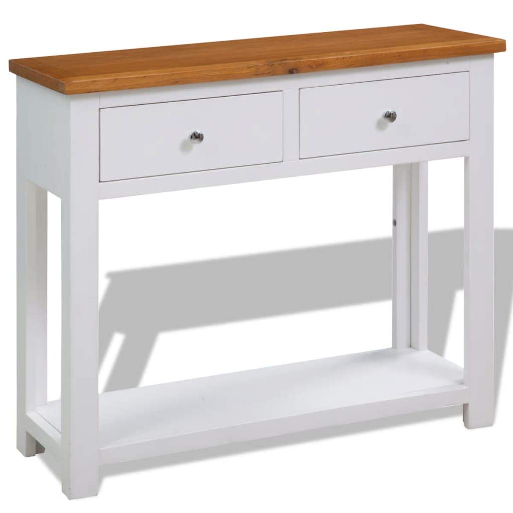 Solid Oak Wood Side Table F23564