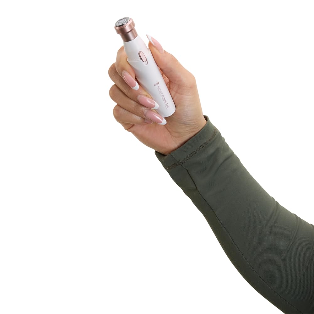 White 2-in-1 Waterproof Facial Hair Remover Q8171
