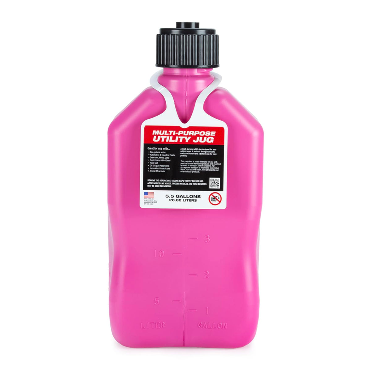 5.5 Gallon Square Motorsport Jug with Filler Hose Z57285