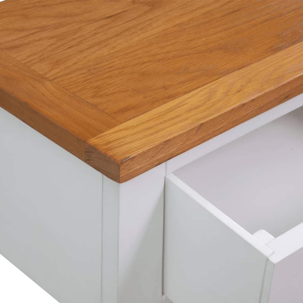 Solid Oak Wood Side Table F23564