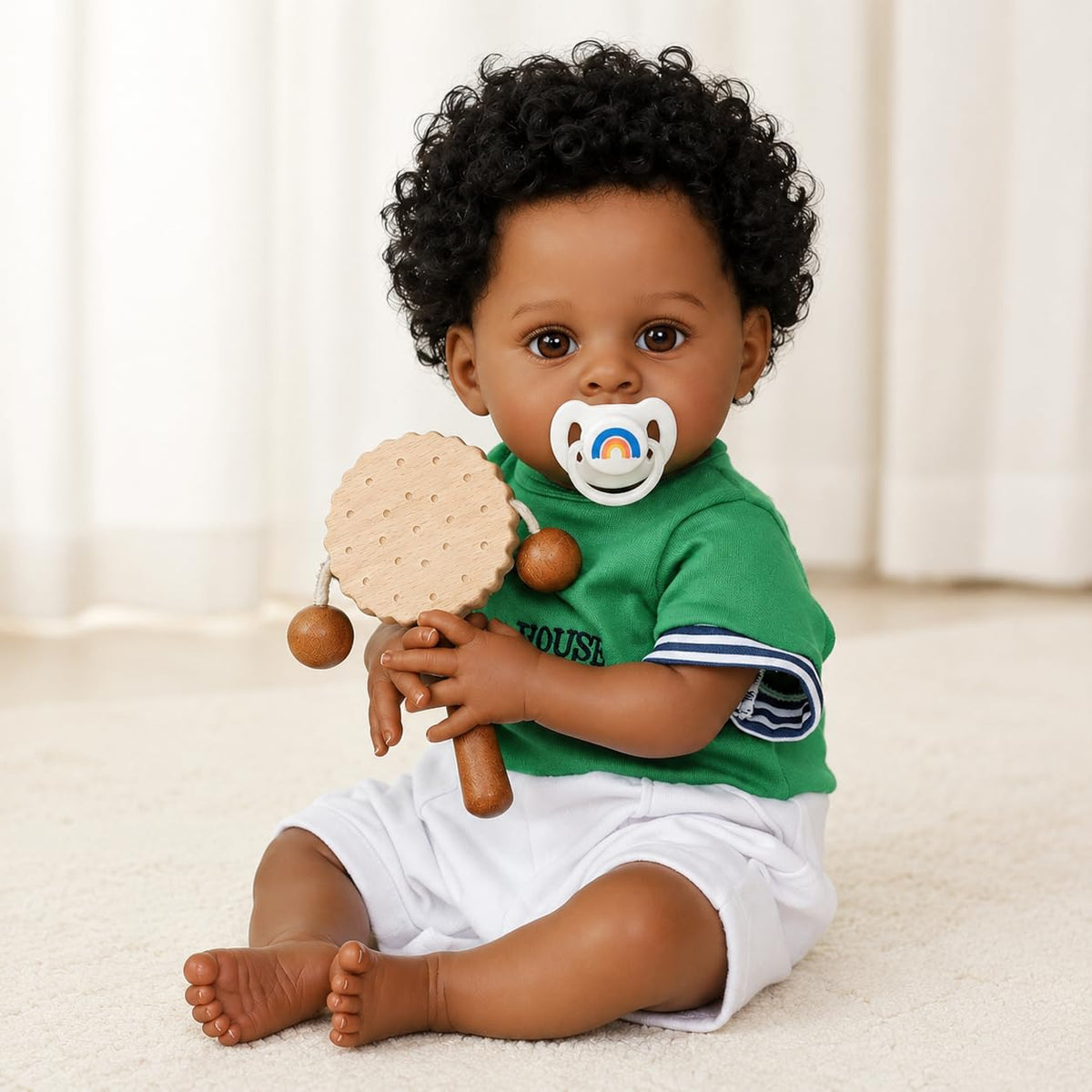 Black 20 Inch Reborn Baby Doll K45818