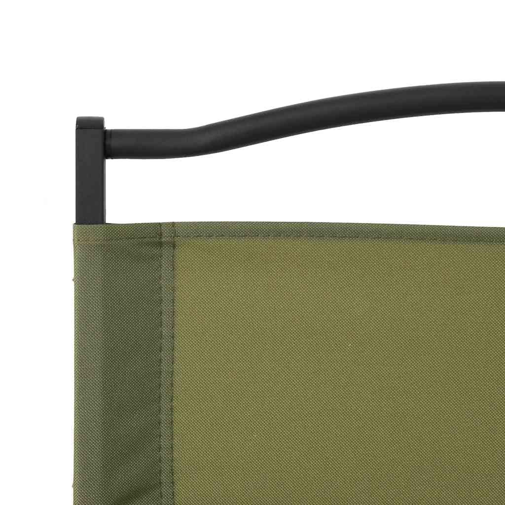 Camping Chairs 2 pcs Green Oxford Fabric Folding E898156