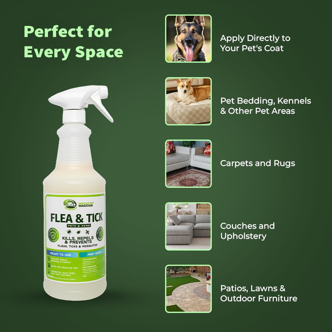 Lemongrass Flea Tick Mosquito Spray 16 OZ C537