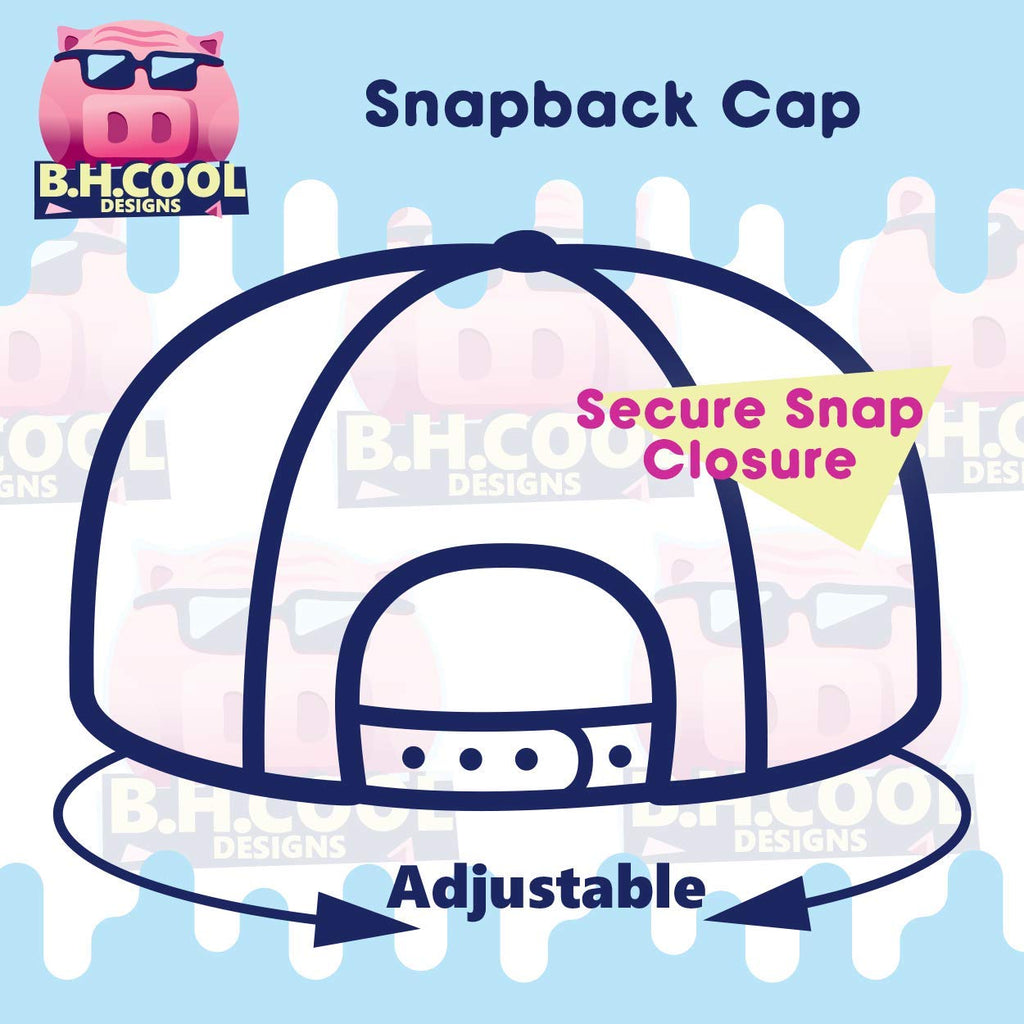 Structured Flat Bill Snapback Cap I5523