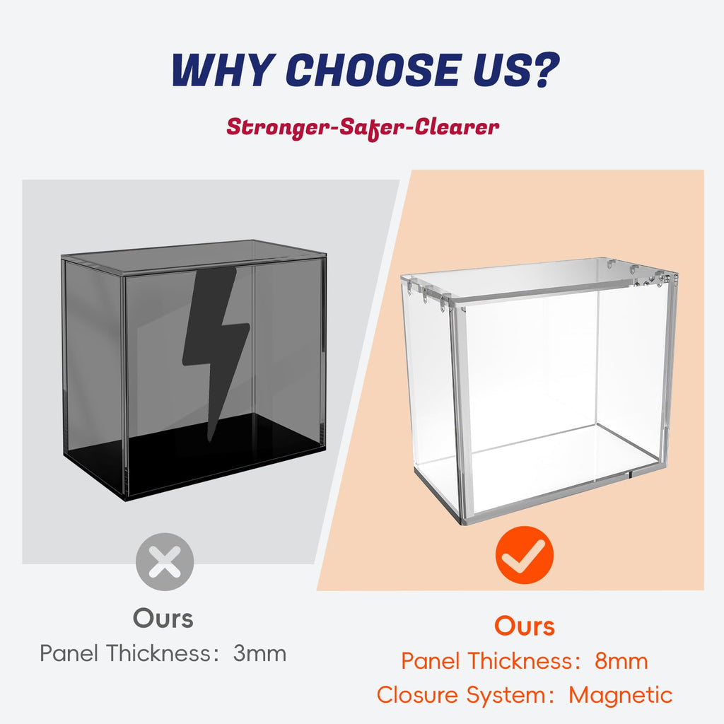 Clear Acrylic Booster Box Case with Magnetic Lid A580711