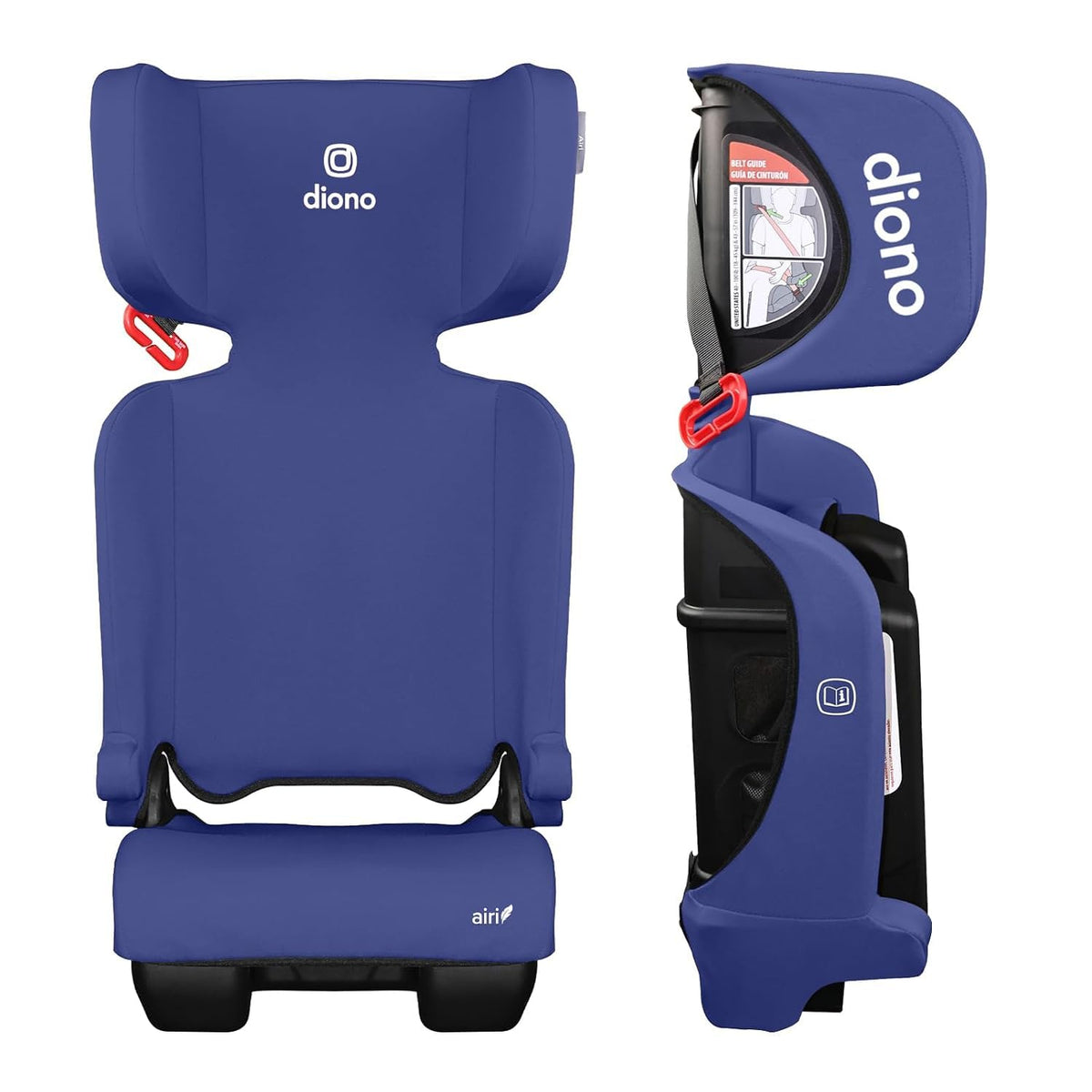 Blue Foldable High Back Booster Seat B6259