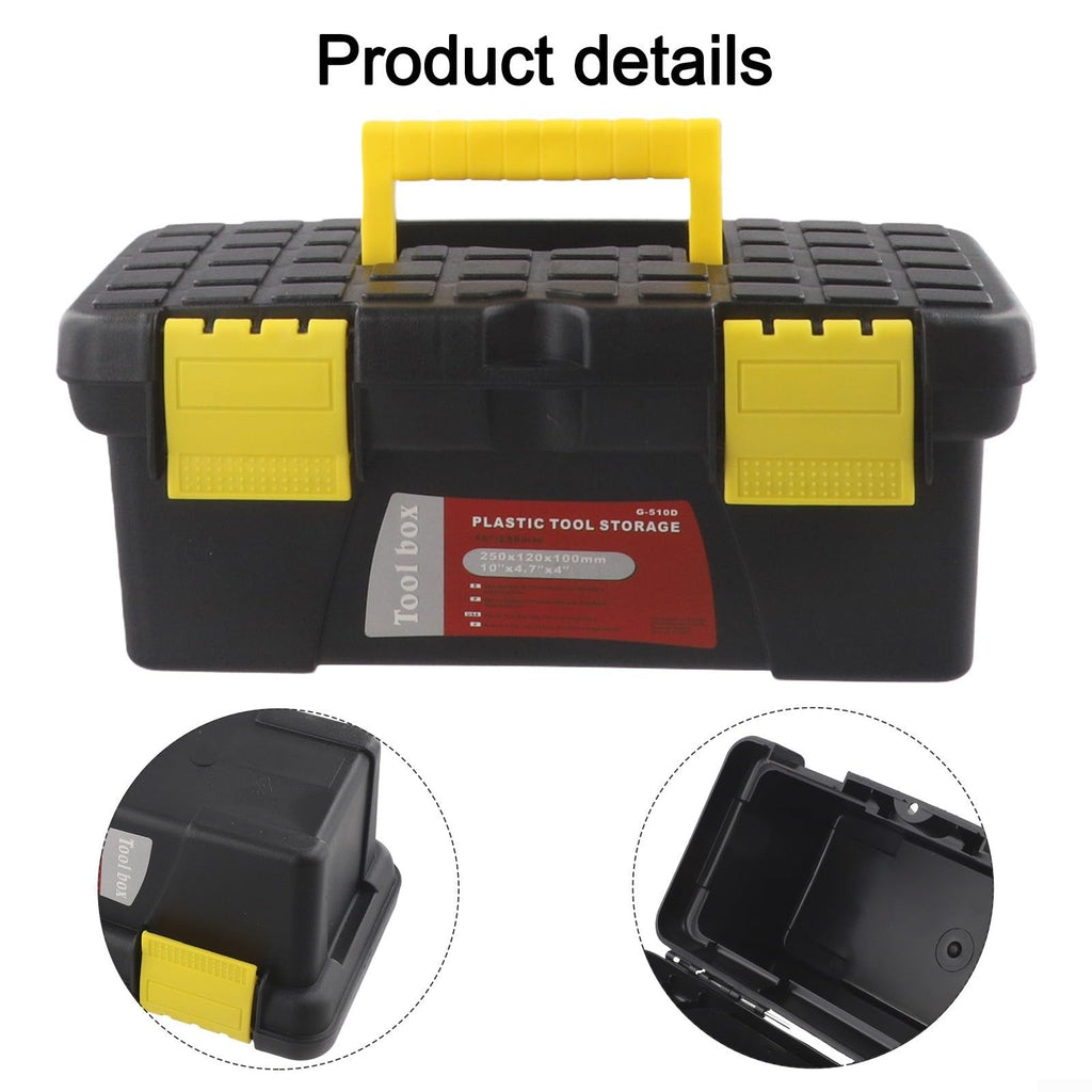Compact Plastic Tool Box Black V91276