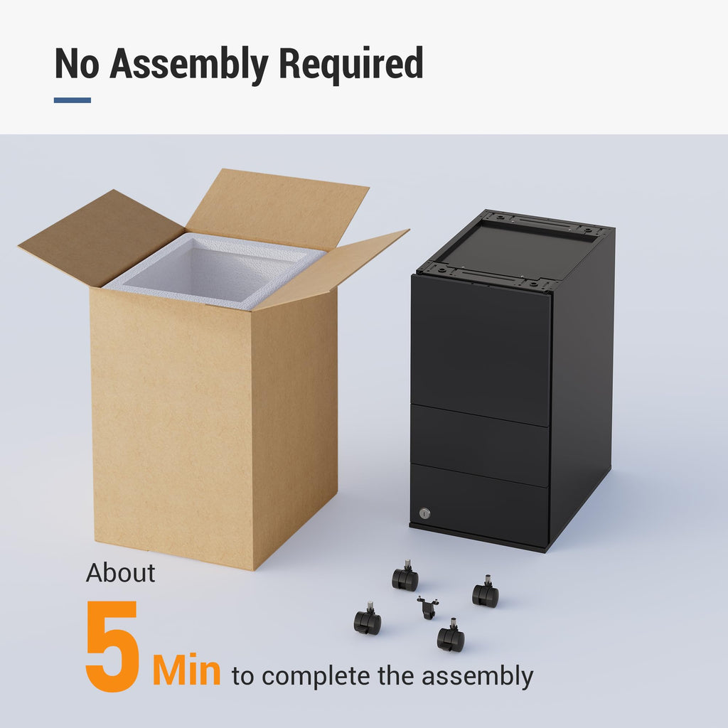 3 Drawer File Cabinet with Lock C5583