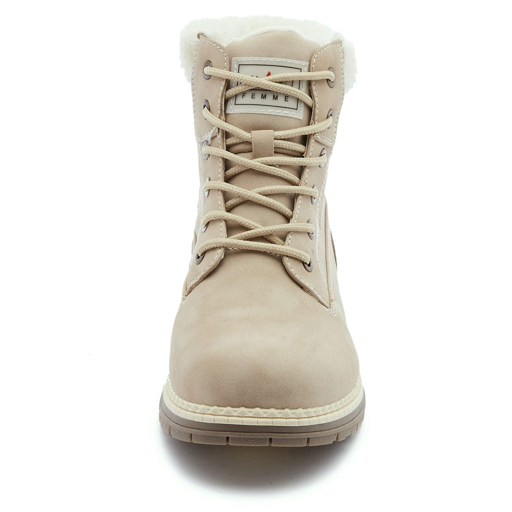 Waterproof Warm Fur Ankle Boots V81284