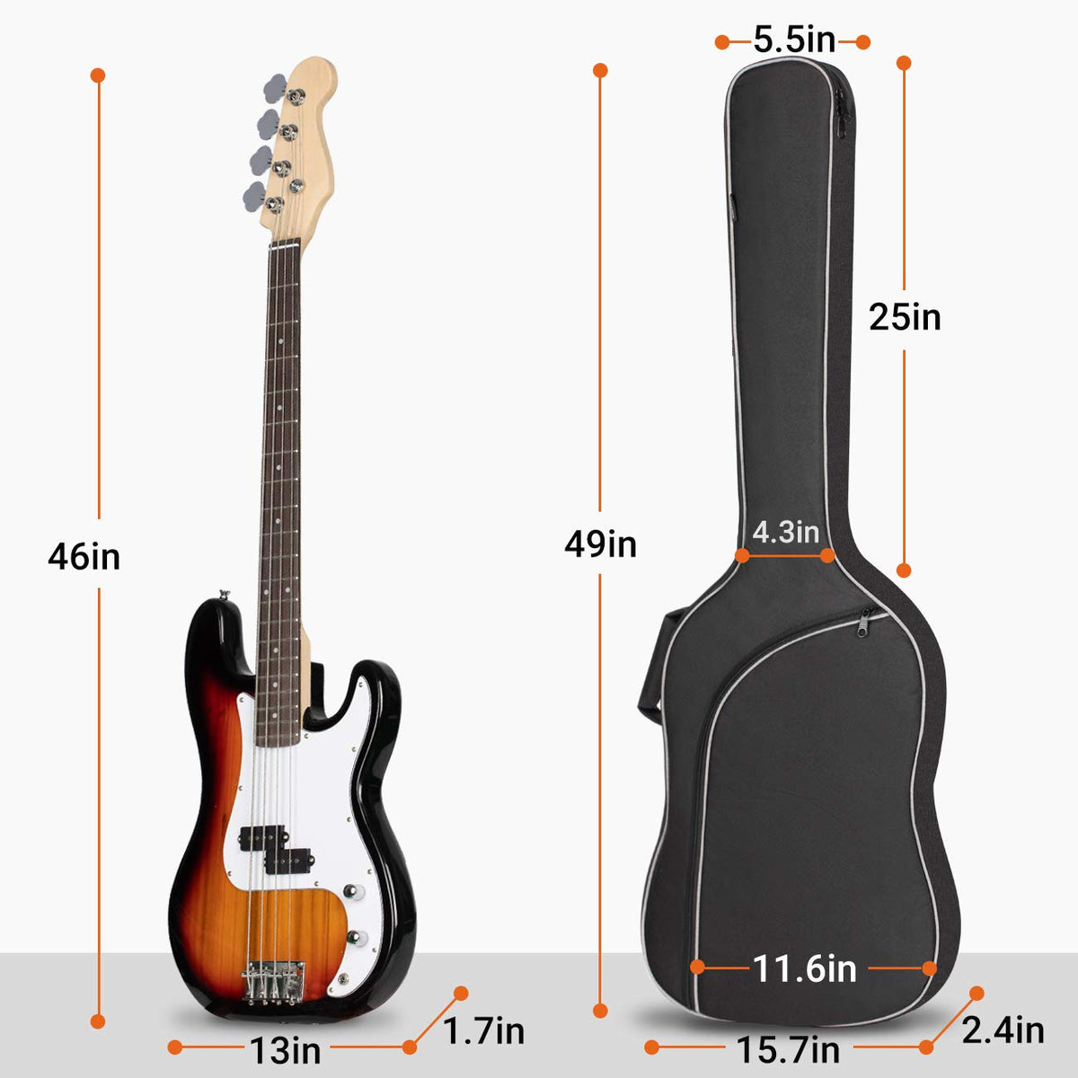 Electric Bass Guitar Gig Bag Q314458
