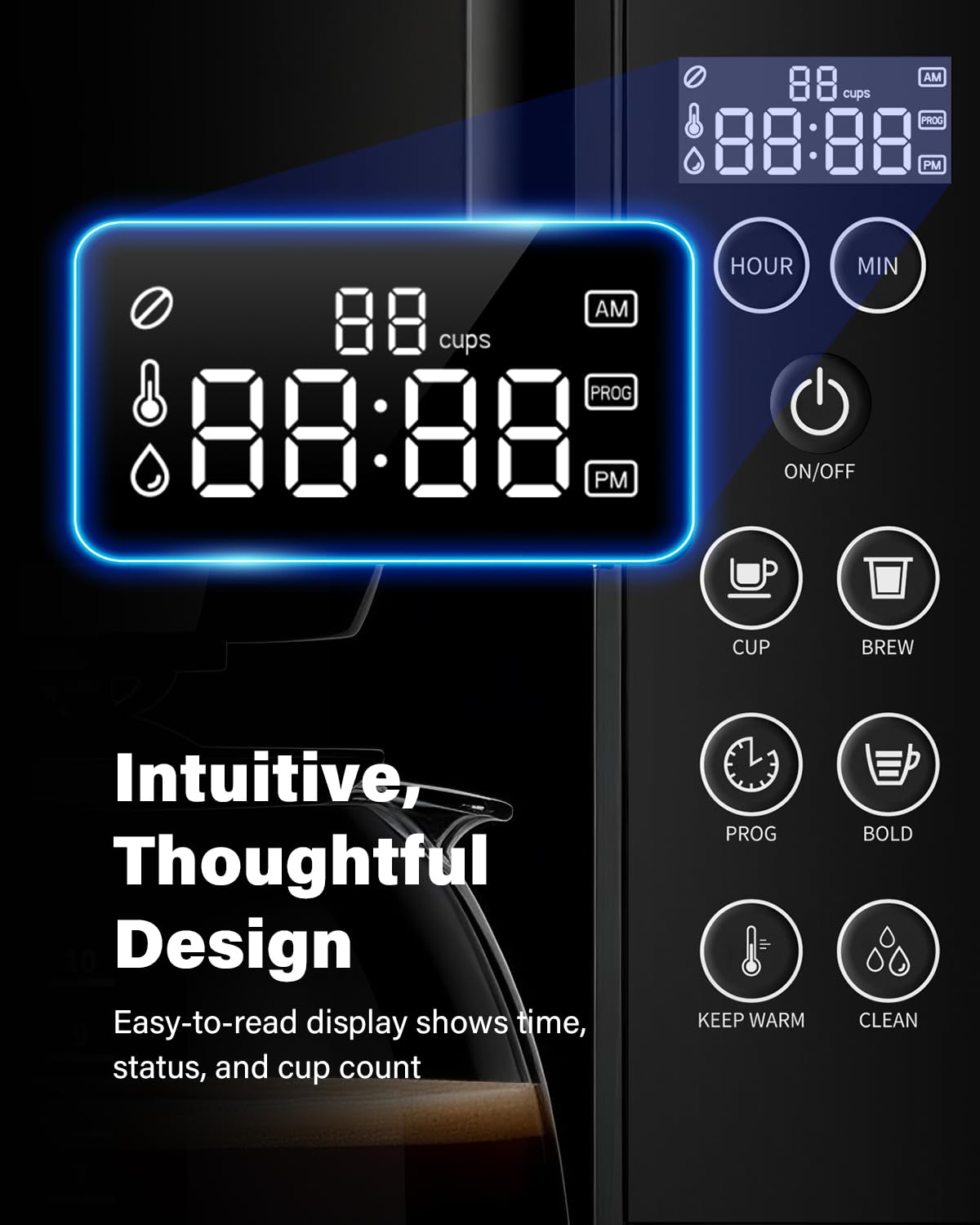 10-Cup Programmable Drip Coffee Maker I914
