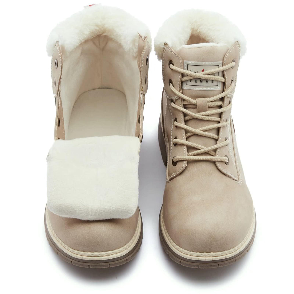 Waterproof Warm Fur Ankle Boots V81284