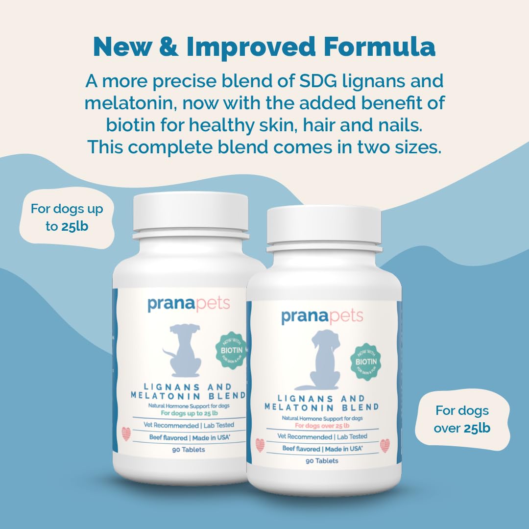 Lignans & Melatonin with Biotin Blend for Dogs Over 25 lb O390973