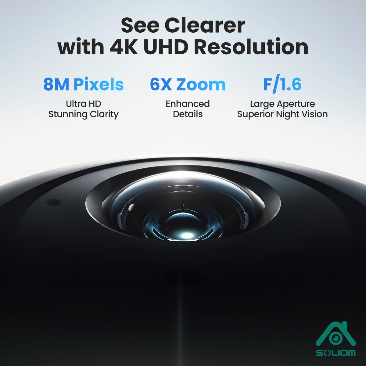 4K Solar Security Cameras Wireless Outdoor System 4-Cam Kit H94943