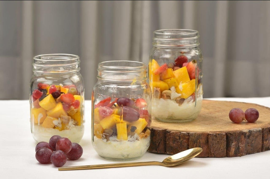16 oz Regular Mouth Glass Canning Jars with Lids and Rings, 12-Pack M55124