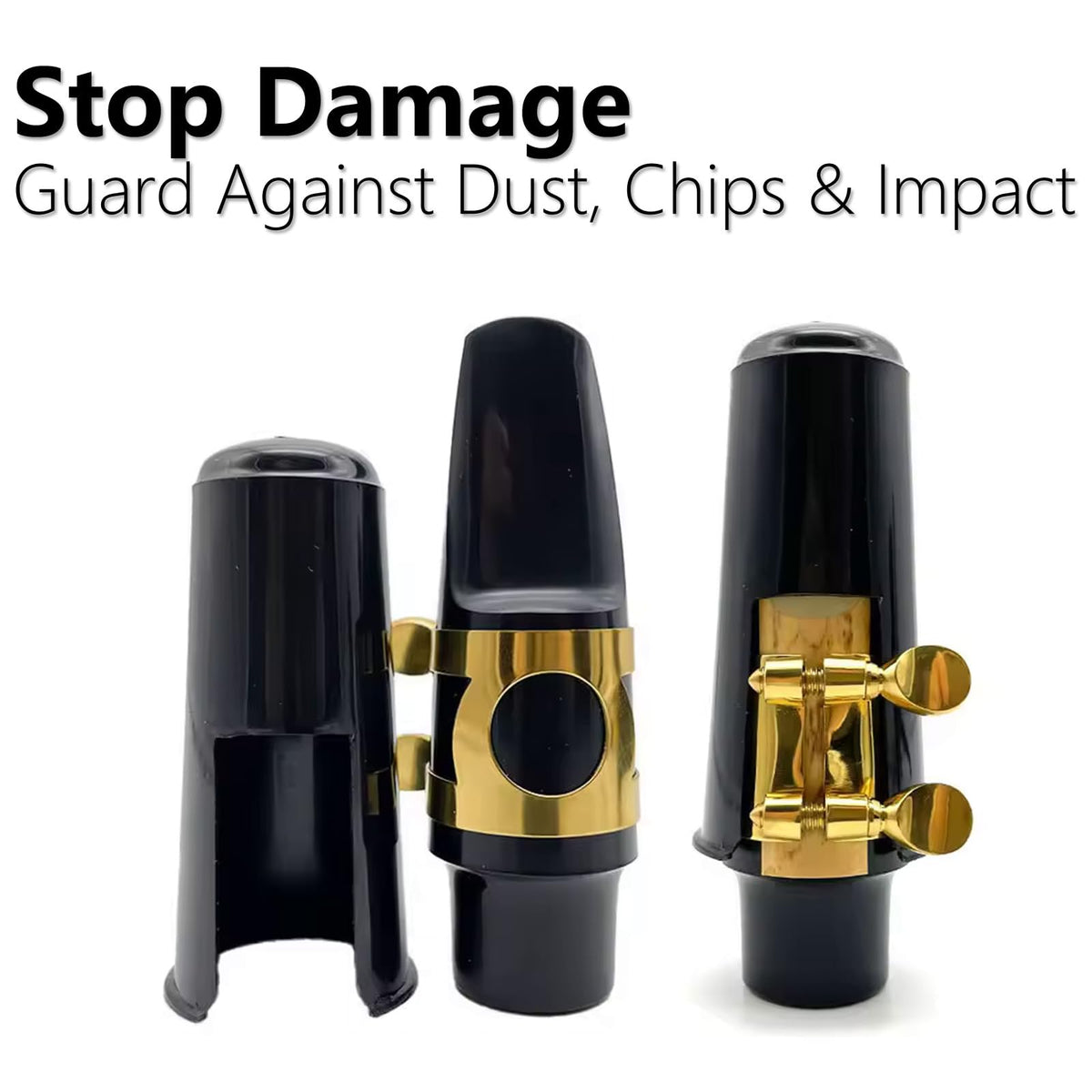 4-Pack Plastic Mouthpiece Cap with Ligature Attachment U4837