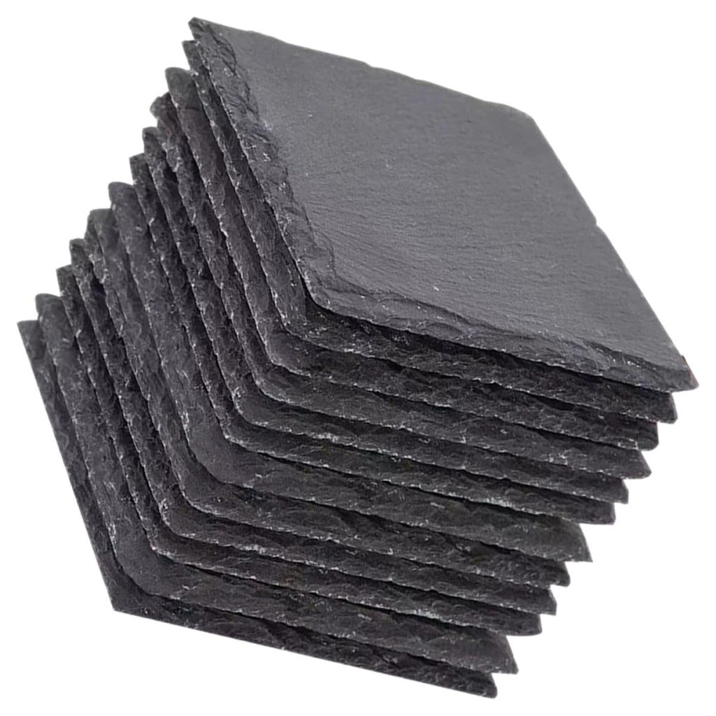 Natural Stone Drink Coasters 12 Pcs Square C1549