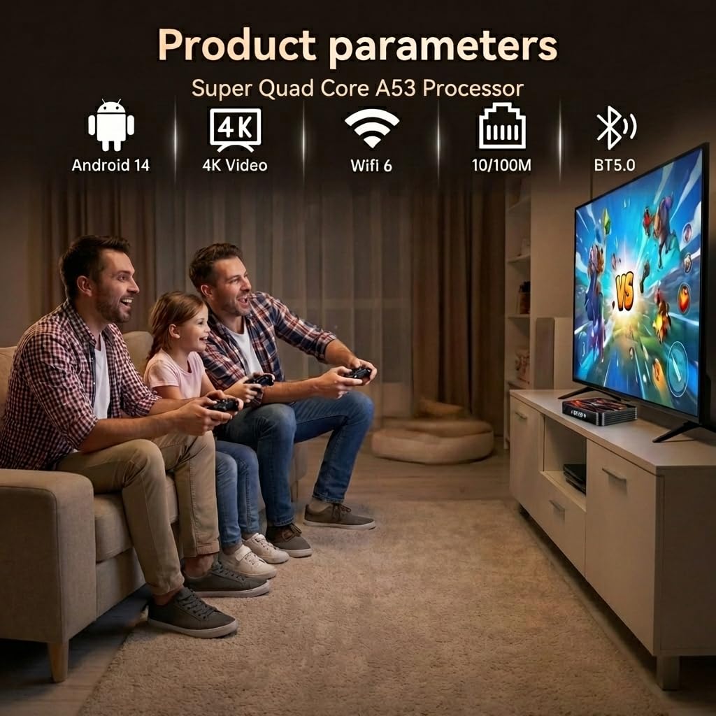 Android 14 TV Box 2GB/16GB V581650