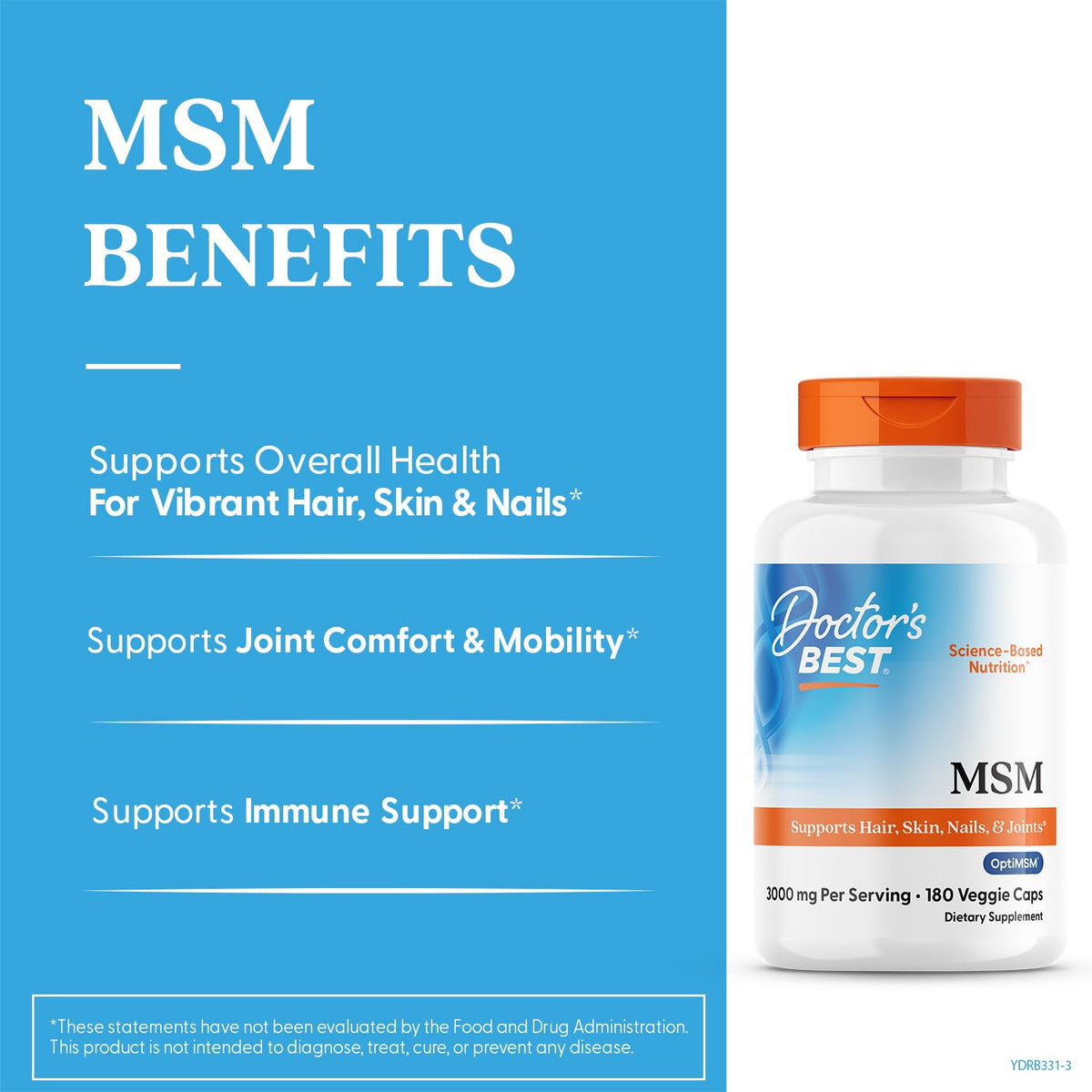MSM Supplement Capsules 180 Caps Q832