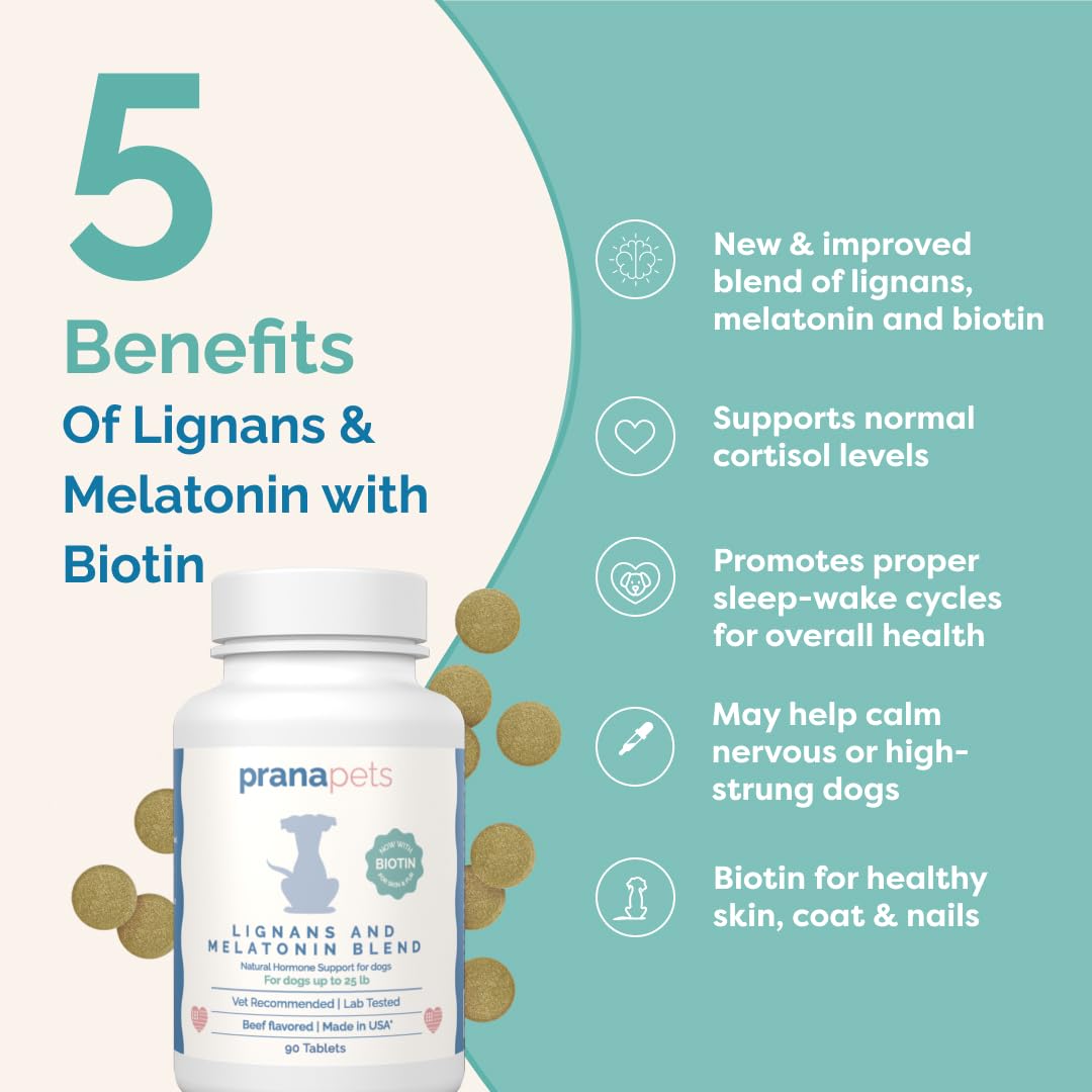 Lignans & Melatonin with Biotin Blend for Dogs Over 25 lb O390973