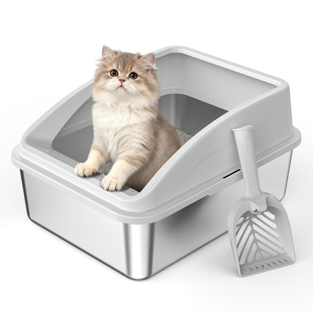 Stainless Steel Litter Box with Lid X9840