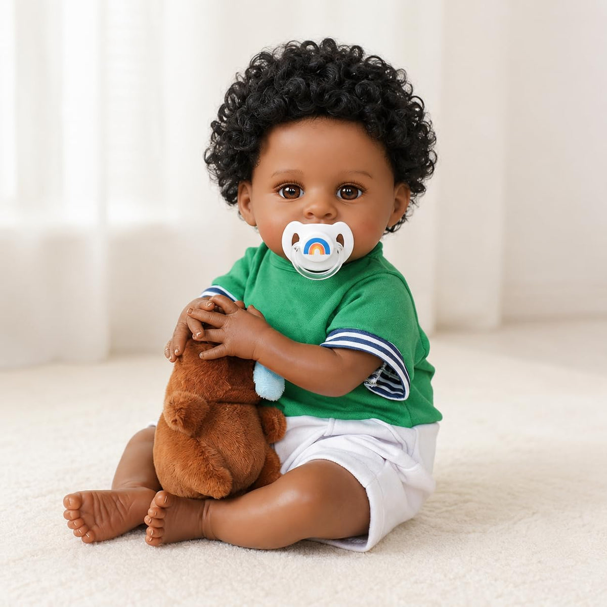 Black 20 Inch Reborn Baby Doll K45818