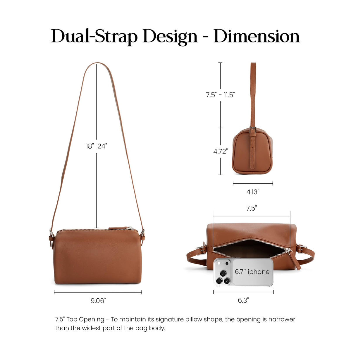 Genuine Leather Mini Crossbody Bag N5134