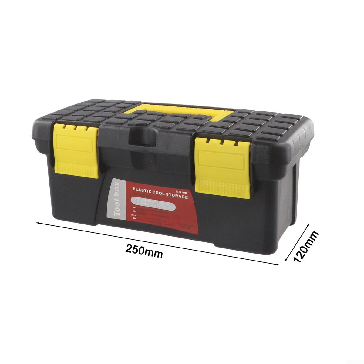 Compact Plastic Tool Box Black V91276
