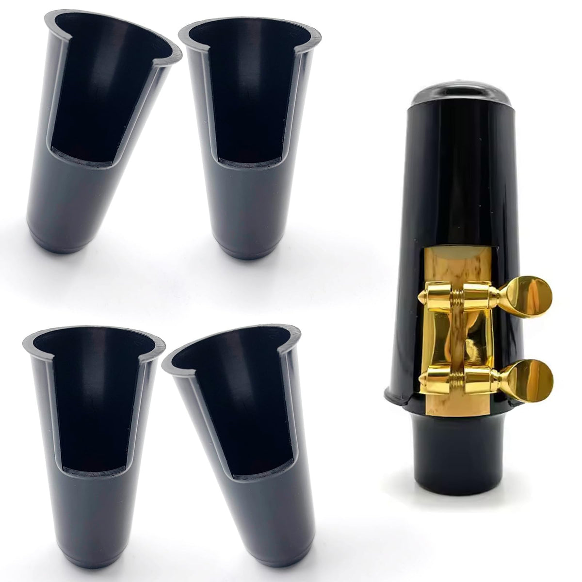 4-Pack Plastic Mouthpiece Cap with Ligature Attachment U4837