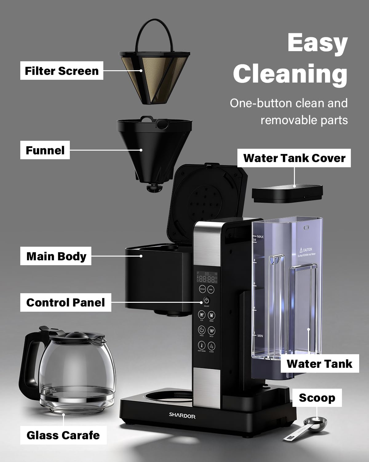 10-Cup Programmable Drip Coffee Maker I914