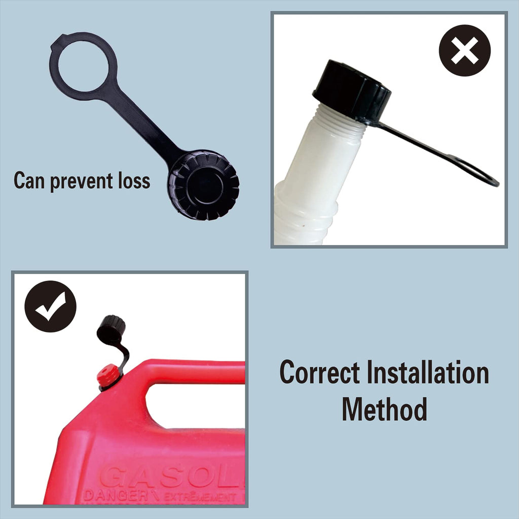 Gas Can Spouts with Vent Cap for 1 2 5 Gallon N538082
