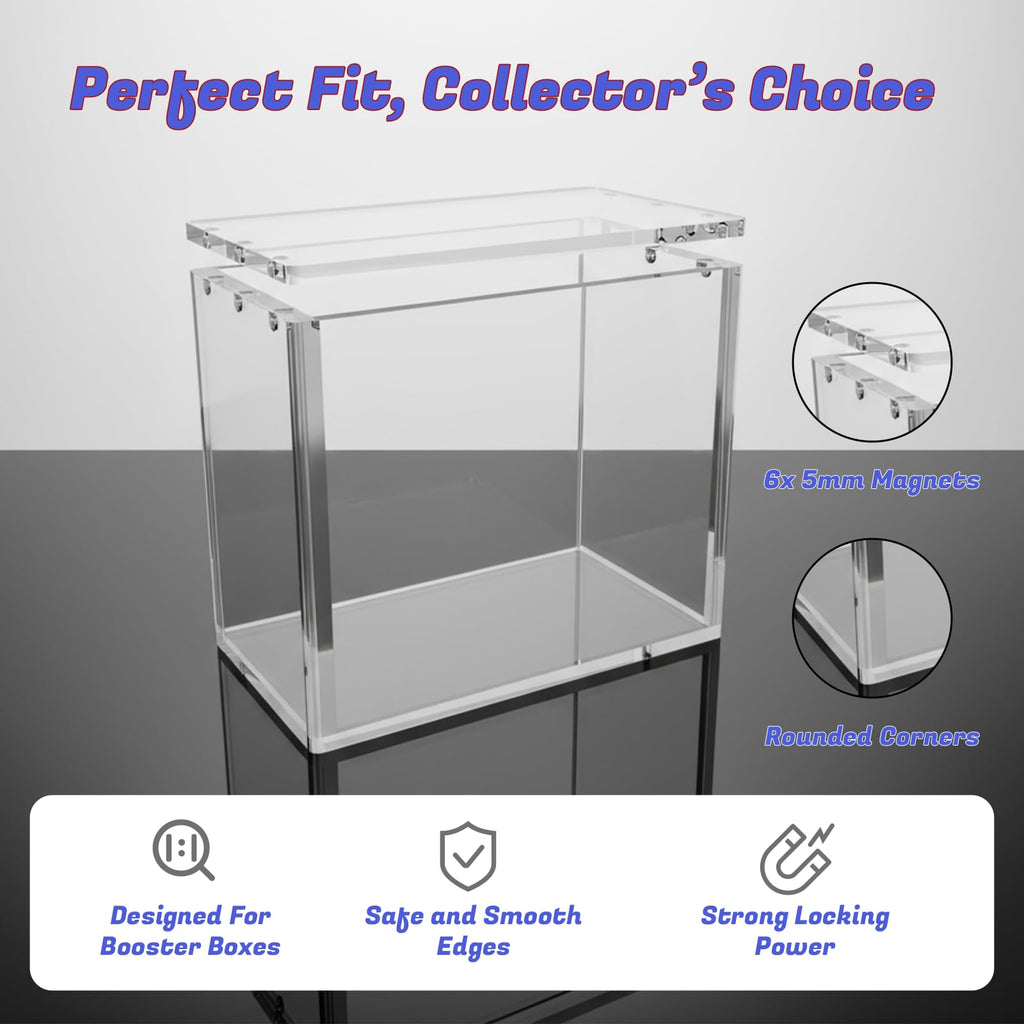 Clear Acrylic Booster Box Case with Magnetic Lid A580711