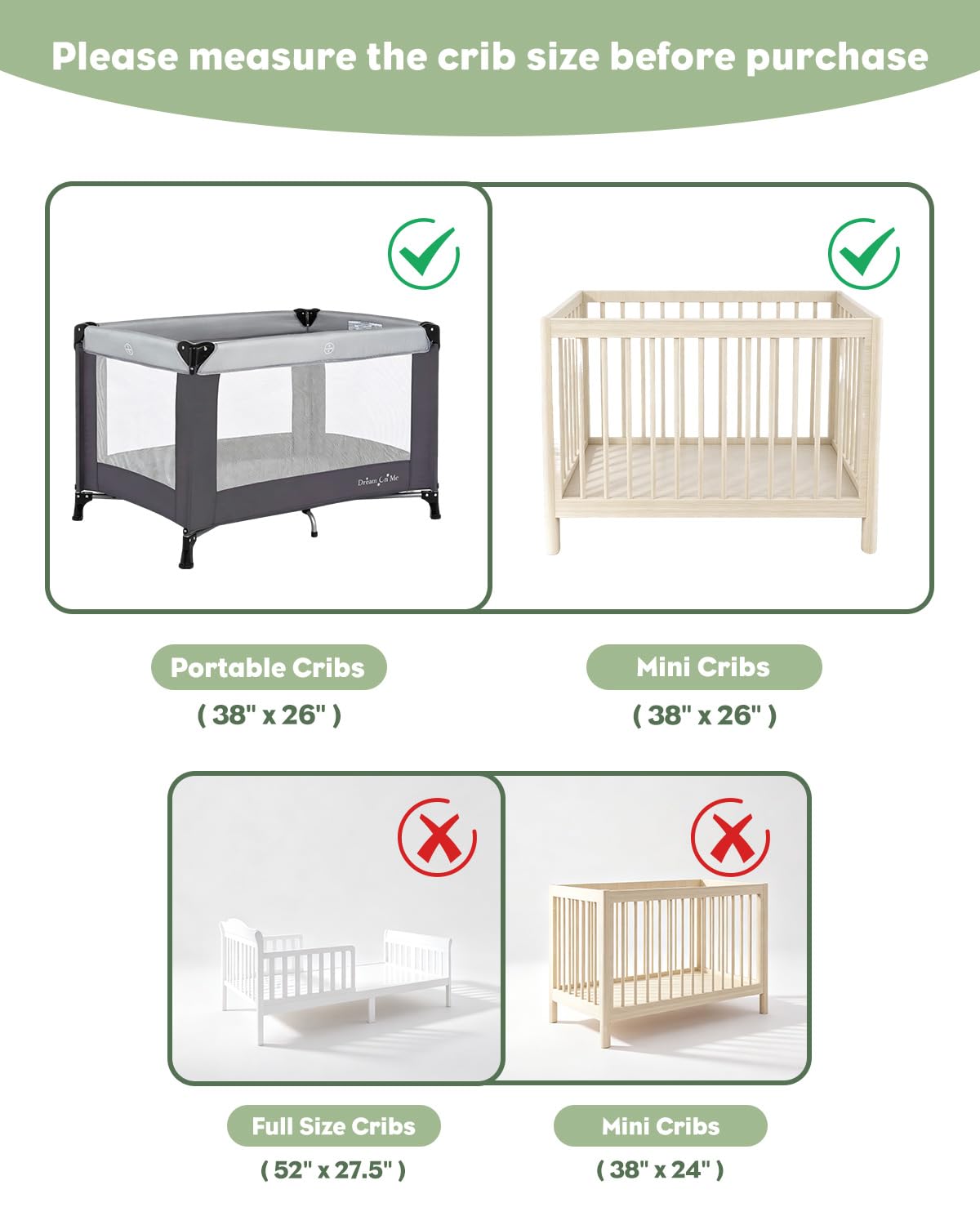 Portable Crib Mattress G143