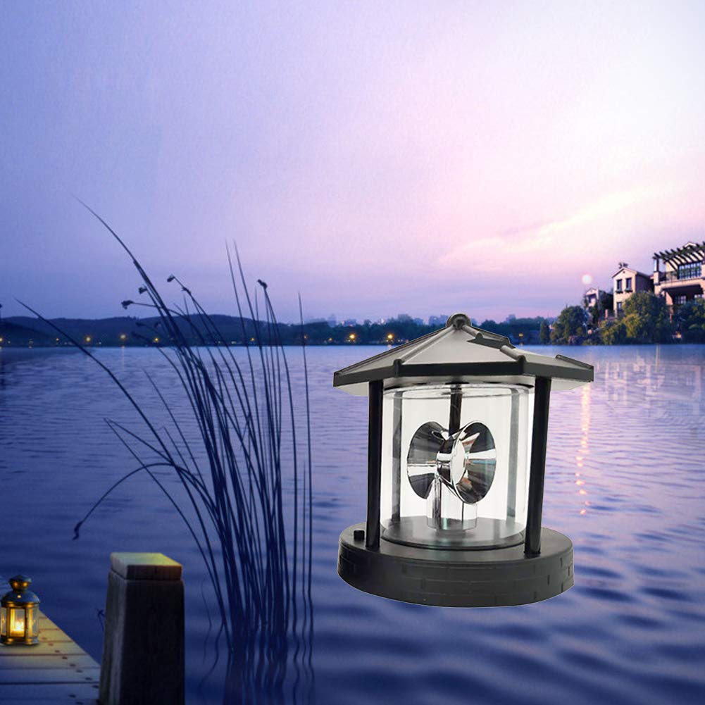 Solar Rotating Lighthouse Beacon Lamp V46465
