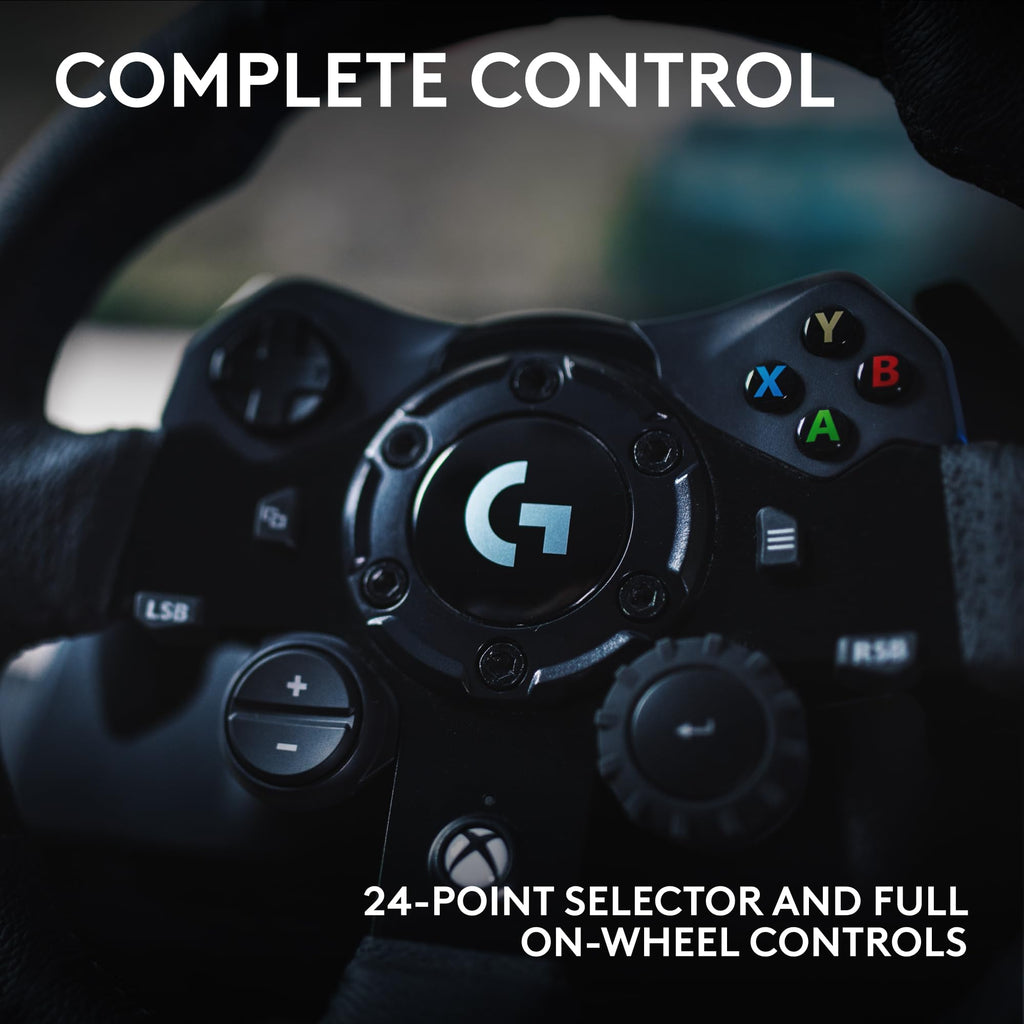 Racing Wheel and Pedals with Force Feedback and Leather Wheel Cover K5874
