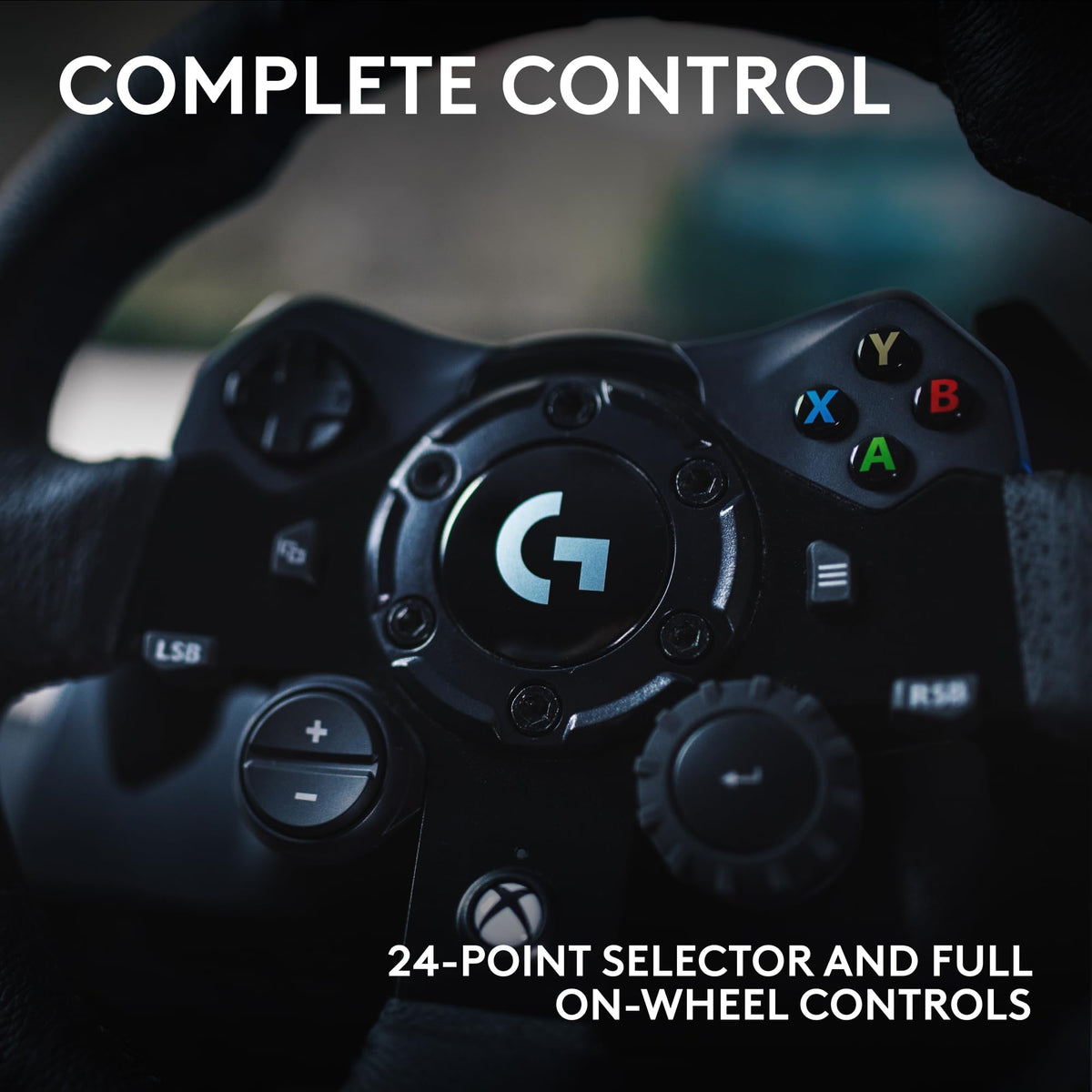 Racing Wheel and Pedals with Force Feedback and Leather Wheel Cover K5874