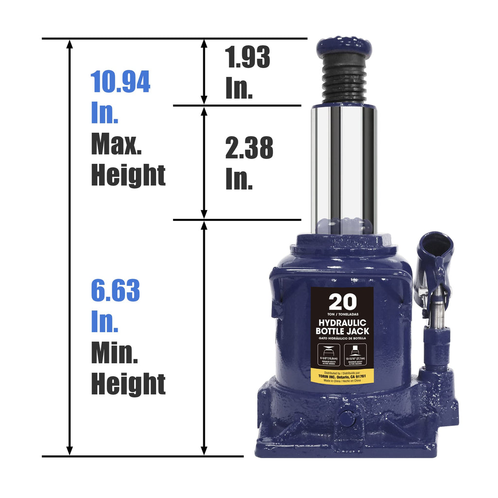 20 Ton Low Profile Car Bottle Jack V58993