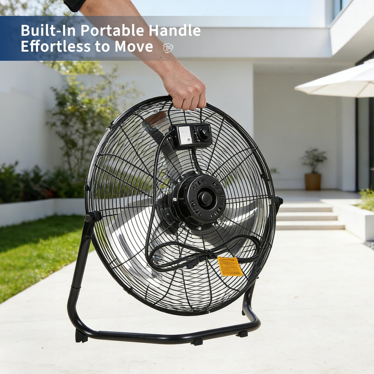 18 Inch 3 Speeds Metal Floor Fan J2228