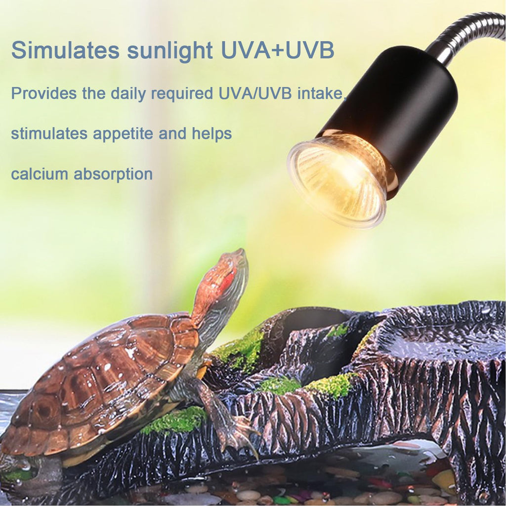 UVA UVB Reptile Heat Lamp with Two Heat Bulbs Q197552
