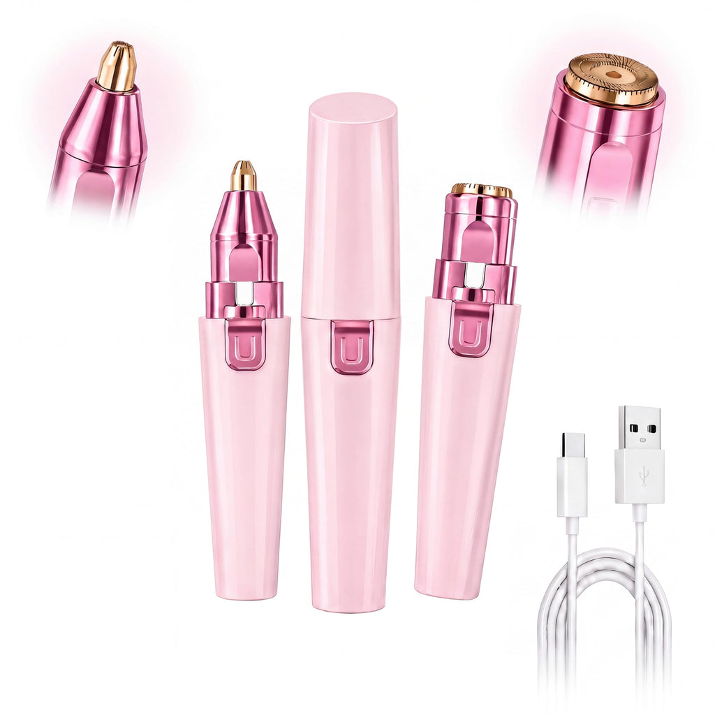 Pink USB Rechargeable Facial Hair Remover N844184