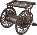 Cast Aluminum Wall Mount Hose Reel, Holds 125-Feet of 5/8-Inch Hose - Bronze D77741