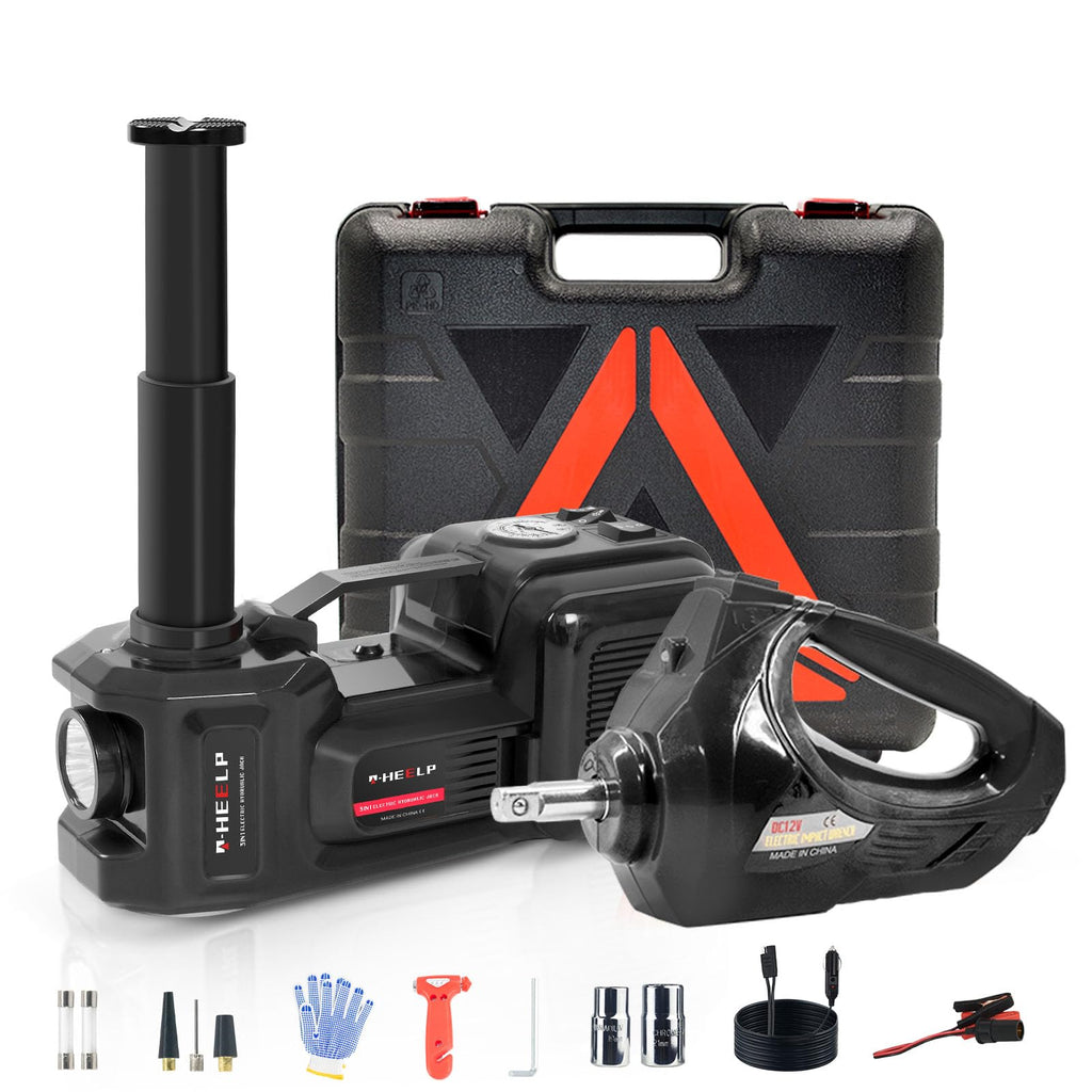 5Ton 12V Hydraulic Electric Car Jack Kit with Impact Wrench L418455